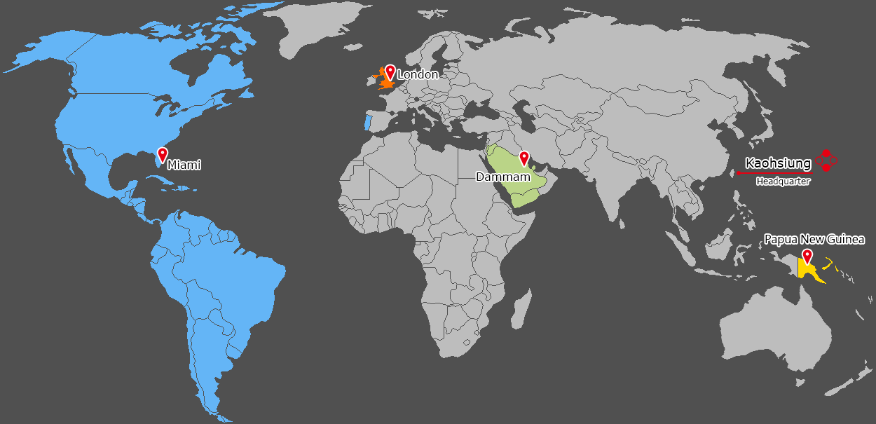 KUTAI Worldwide Agent Map