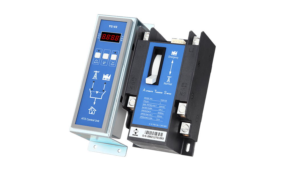 125 Amp 2 Pole Automatic Transfer Switch UL Listed