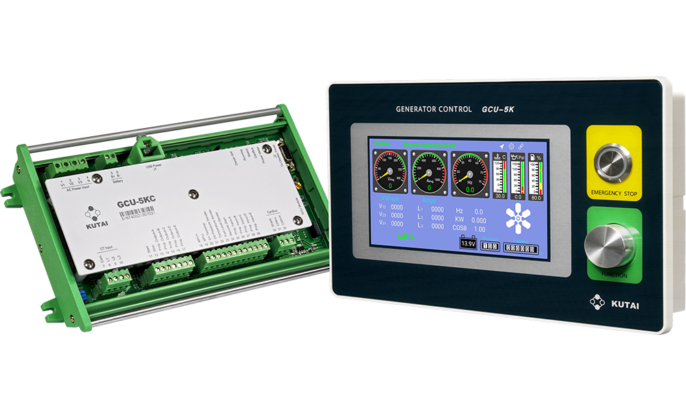 GCU-5K發電機組自動控制與保護模組適用智慧型手機GenOnCall App進行遠端監控