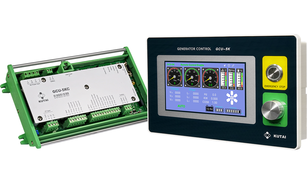 GCU-5K発電機自動制御保護モジュール、GenOnCallアプリ利用しスマートフォンで発電機を遠隔監視操作します。